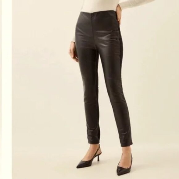 Karen Millen Pants - Karen Millen 100% leather lamb nappa pants - size 10 new with tags (NWT)